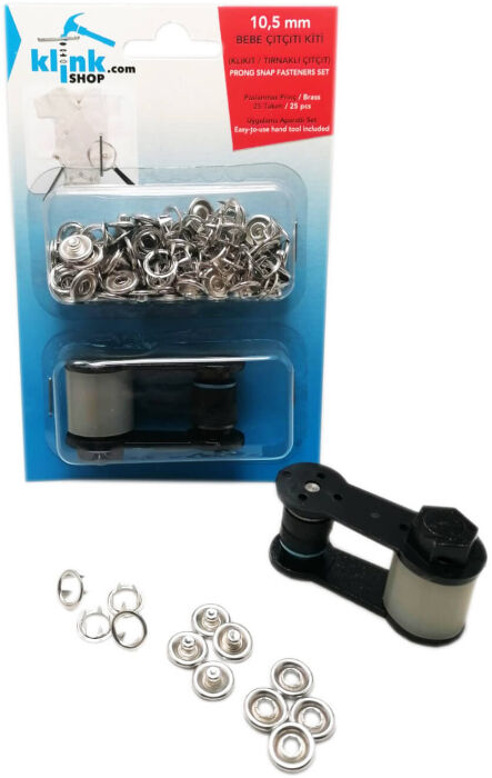 10,5 mm Bebek Çıtçıt (Klikıt) Kiti ve Malzeme Paketi - 2