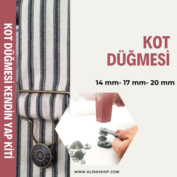 20 mm Kot Düğmesi - 1