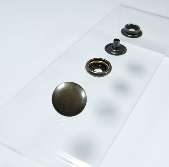 15 mm Ebatında 4 Farklı Metalik Renkli KALIN KUMAŞ Çıtçıtı - 4