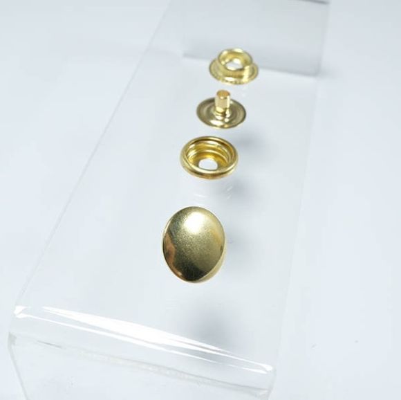 15 mm Ebatında 4 Farklı Metalik Renkli KALIN KUMAŞ Çıtçıtı - 5