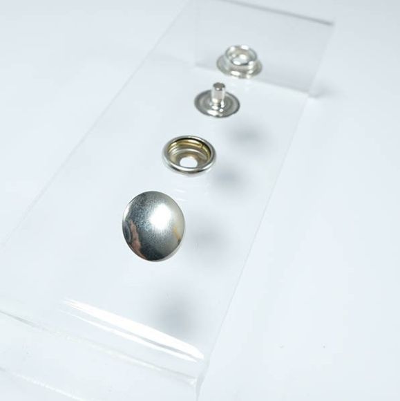 15 mm Ebatında 4 Farklı Metalik Renkli KALIN KUMAŞ Çıtçıtı - 6