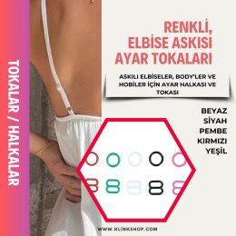 Askı Ayar Tokası Seti - Renkli - KlinkShop