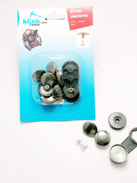 Bombeli Model Kot Düğmesi ve Salopet Tokası Set - 1