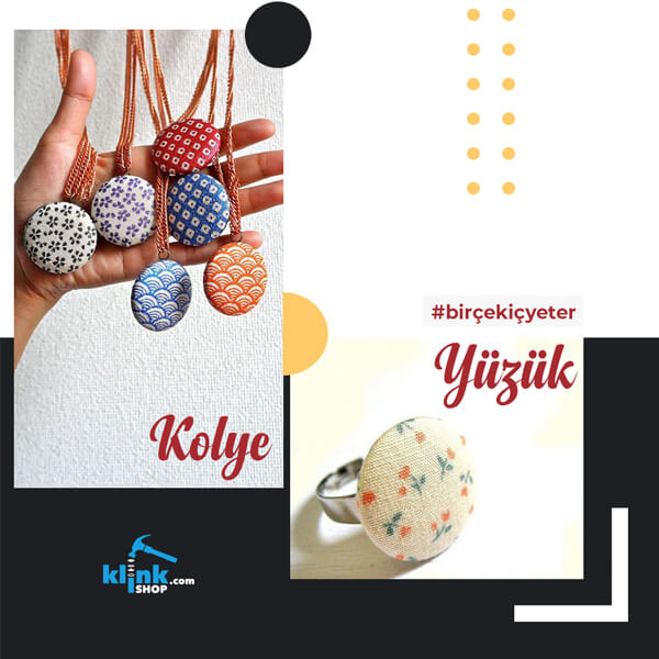 Çok Fonksiyonlu Kumaş Kaplamalı Düğme