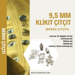 9,5 mm Bebek Çıtçıtı Malzeme Paketi - KlinkShop