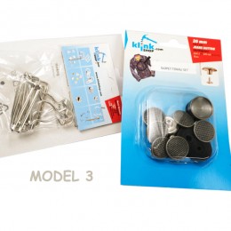 Desenli Kot Düğmesi Model 3 ve Salopet Tokası Seti - KlinkShop