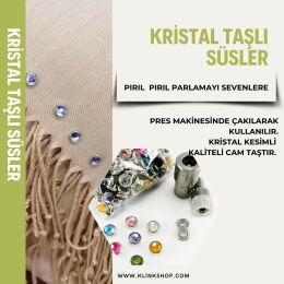 Kristal Taşlı Giysi Süsleme Malzeme Kiti - KlinkShop