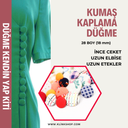 28 Boy 18 mm Kumaş Kaplamalı Düğme Yapımı Paketleri - KlinkShop