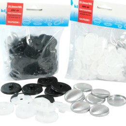 40 Boy 25,5mm Kumaş Kaplamalı Düğme Yapımı Paketleri - 5