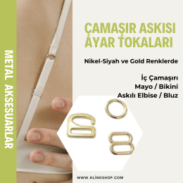 İç Çamaşır Askısı Ayar Tokası Seti - KlinkShop