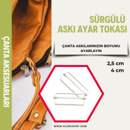 Sürgülü Askı Ayar Tokası 2,5 cm - KlinkShop